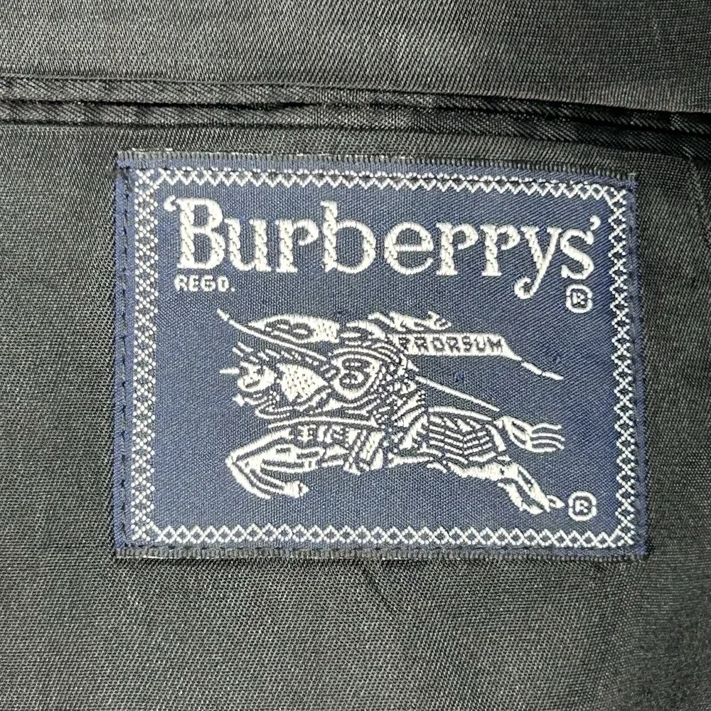 Vintage Burberrys Men's Blazer Sport Coat Jacket 100% Wool Gray FLAWS SEE PICS‎